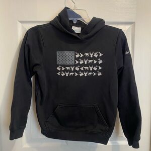 Columbia Black Hoodie with Animal Graphic